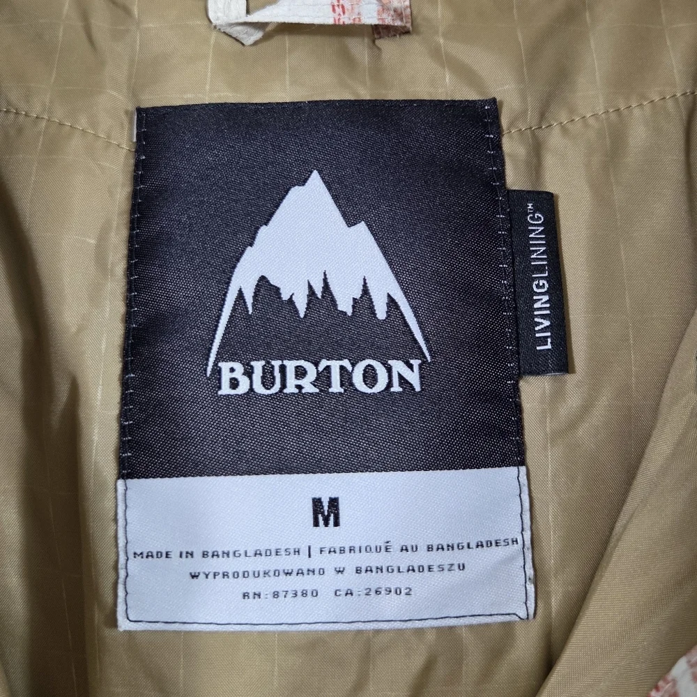 Burton Covert Striped Insulated Snowboard Ski Jacket Coat
